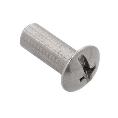 Barrel Bolt, #8-32, 1/2 In Brl Lg, 13/64 In Brl Dia, Stainless Steel Plain, 5