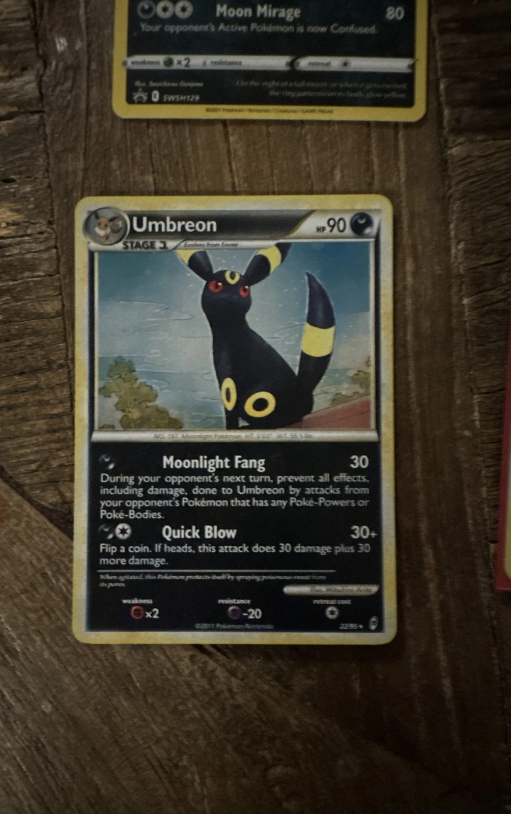 Umbreon 22/95 Call of Legends Holo Edge White