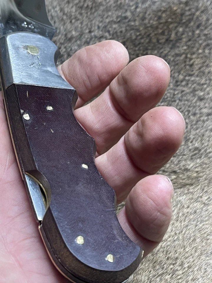 Винтажный редкий японский нож с пистолетной рукояткой 1970-х Rhino-Magnum Imai Seki - Изображение 4 из 4