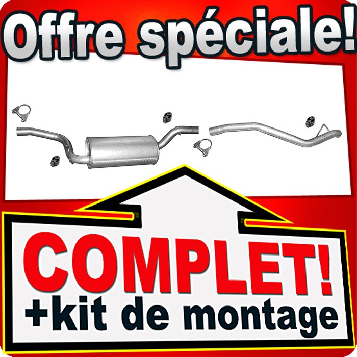 Silencieux d'échappement Ford Focus MK2 Break en acier renforcé résistant aux hautes températures