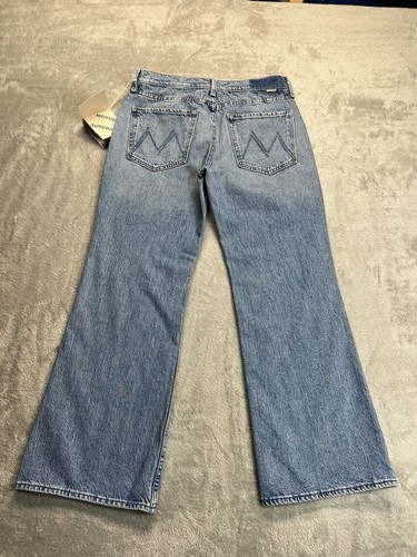 MOTHER SUPERIOR woman's High Rise Bootcut Loose Leg Light Blue jeans, SZ 27 - Picture 4 of 16