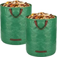 2X Gartensack 272L, Laubsack Groß, Gartenabfallsack Stabil Mit Festem Boden,
