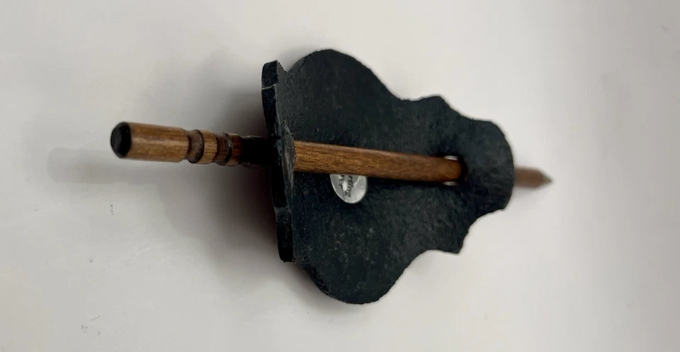 Cordón de pelo de cuero vintage con colgante y palo Kokopelli de plata de ley. Regalo Foto 4 de 4