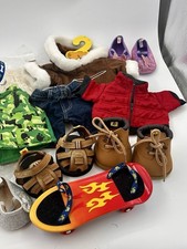 LOT Build A Bear Workshop Clothing, 7 Pairs Shoes, Accessories Mixed Variety