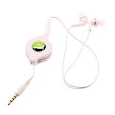 Retractable Earphones Headphones Hands-free Headset 3.5mm w for Smart Phones