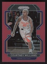 2022 Panini Prizm WNBA #113 Courtney Williams Red #/199