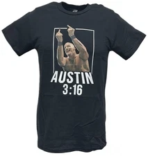 Stone Cold Steve Austin 3:16 Flipping Off Mens Black T-shirt