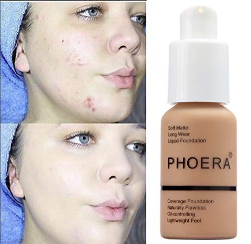 2 Pk PHOERA Foundation 102 Nude & 104 Buff Beige Soft Matte Oil Control