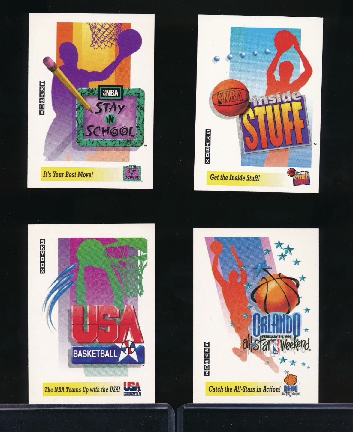 lot 1991 Skybox Blister Inserts #i USA Basketball 1992 inside stuff iv III II