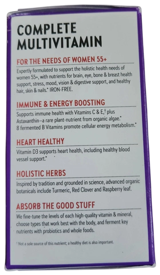 New Chapter Every Woman's Multivitamin 55+ 30 Vegetarian Tablets Exp 01/2026 - Image 4 of 4
