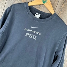 Nike Penn State Nittany Lions College Club Fleece Sweatshirt Black Medium