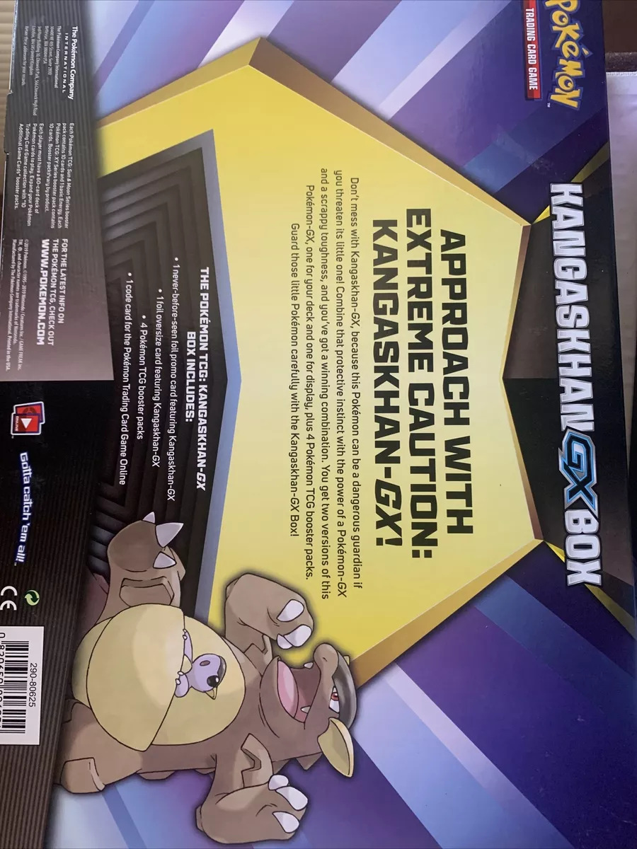 Pokemon Kangaskhan GX Box- 1 Foil Card  4 Booster Packs- TCG Pokemon  Trading Cards 