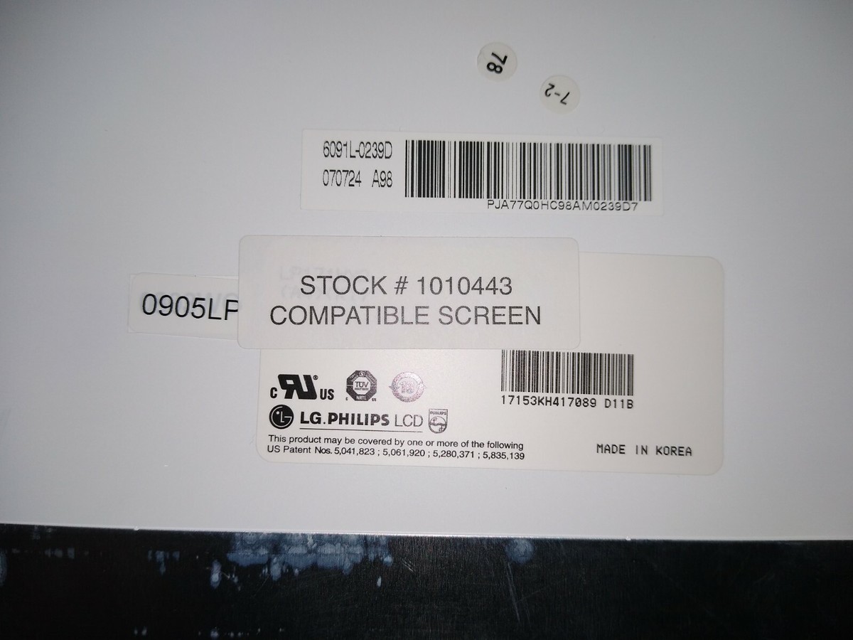 Écran LCD 17" Pour Toshiba Satellite X205-S7483 - WXGA+ CCFL - Neuf Avec Pixels Morts