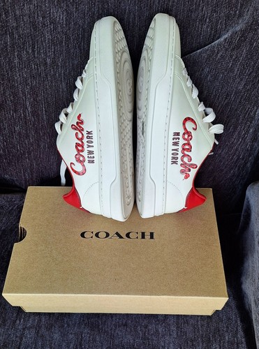Nuevas Tenis Para Mujer Coach High Line Serpiente Nueva York Con Cordones Blanco Talla 9 - Imagen 2 de 6