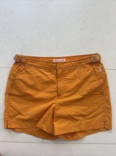 Used Orlebar Brown Orange Swim Shorts for Boys Size 12