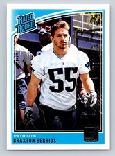 2018 Donruss 342 Braxton Berrios New England Patriots
