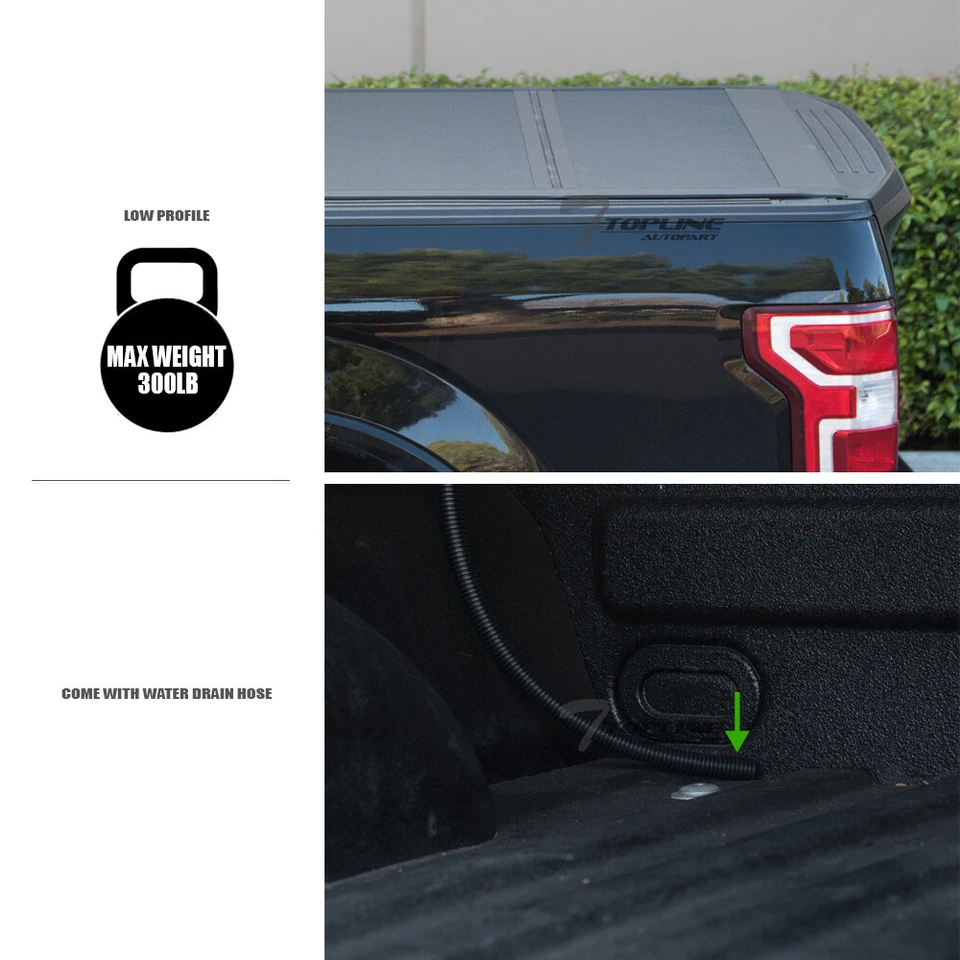 Topline For 2004-2014 Ford F150 5.5' Bed Low Profile Hard Tri Fold Tonneau Cover - Image 4 of 4