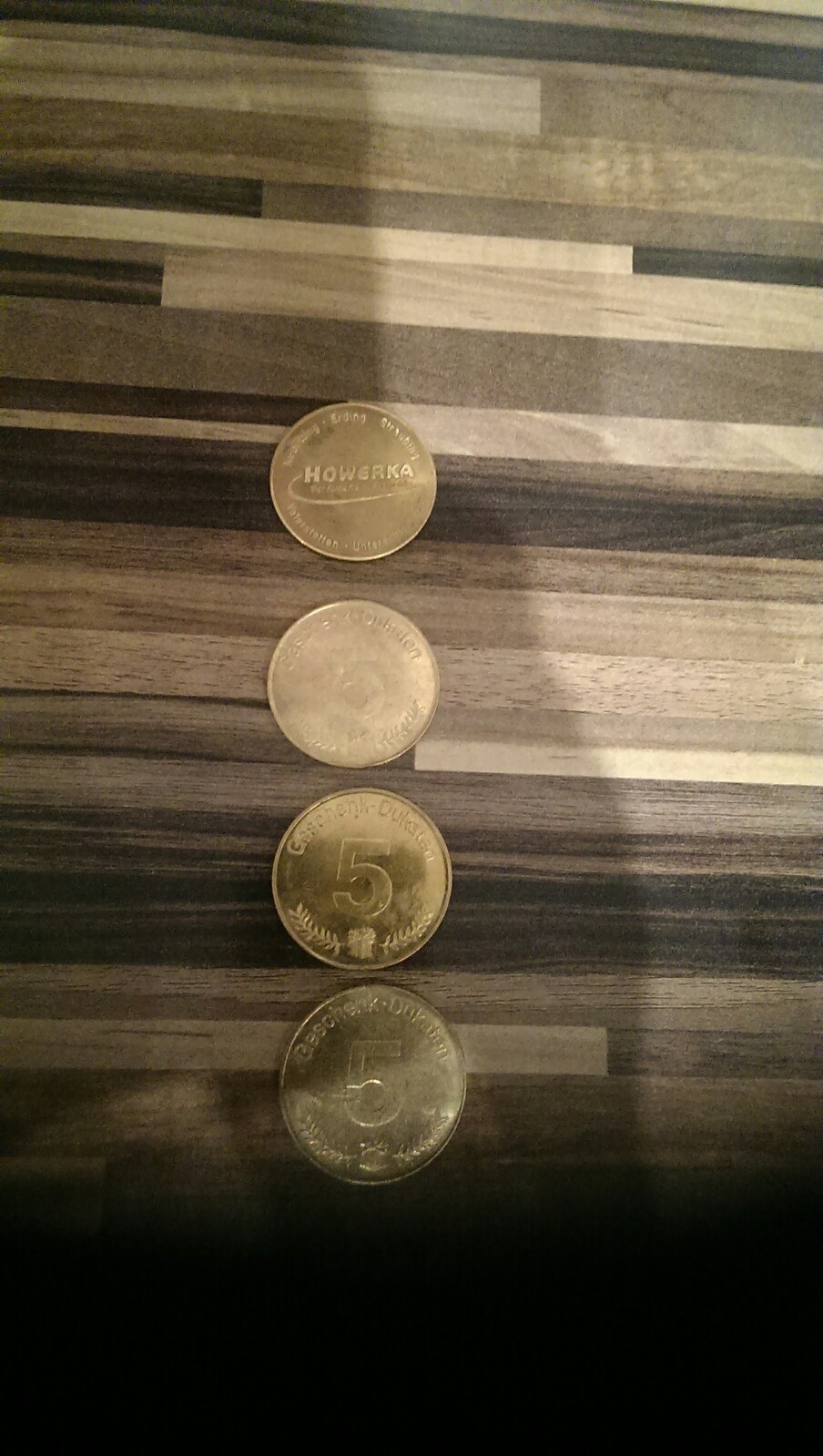 Howerka Parfümerie Geschenk Dukaten 4 Stück a'5 Euro =20 Euro