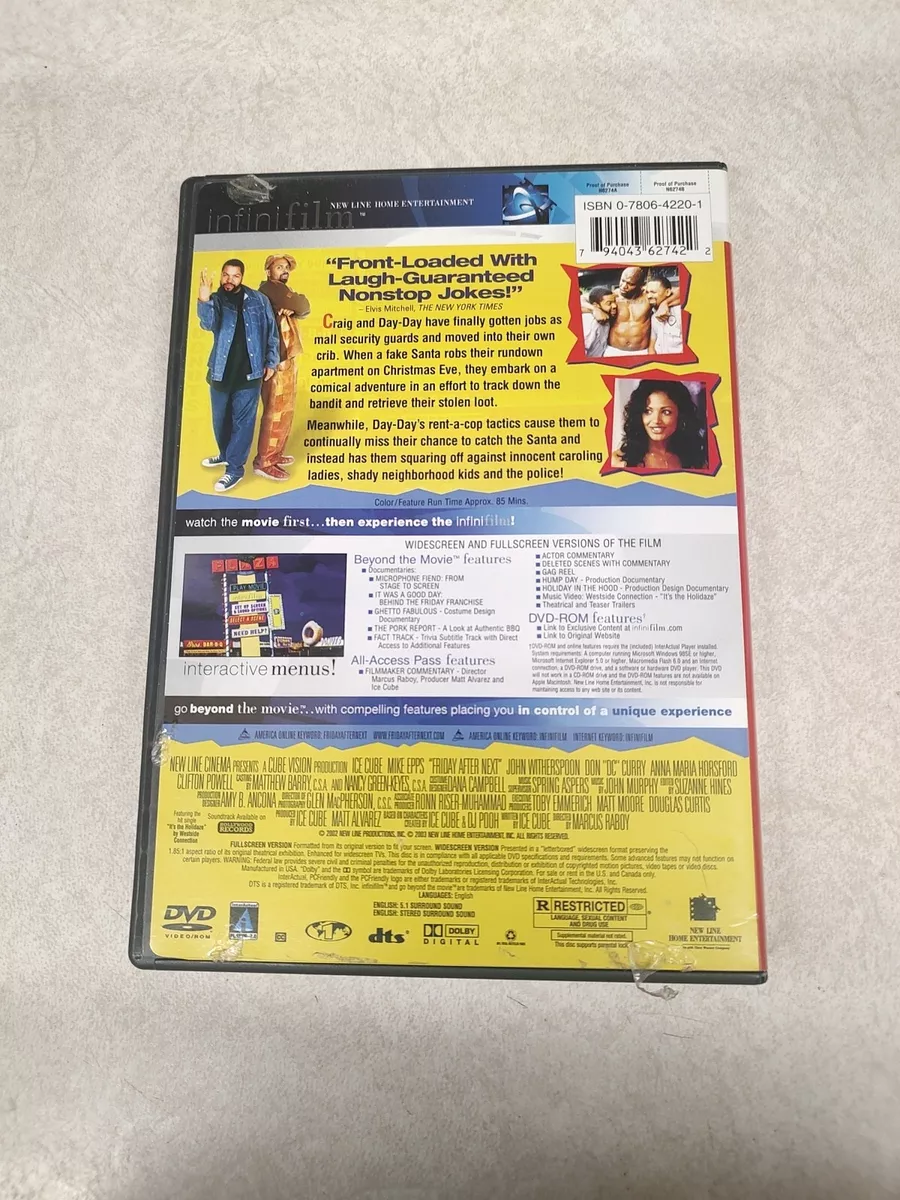 Friday After Next (DVD Infinifilm Edition) Ice Cube Mike Epps *Buy 2 Get 1  Free*