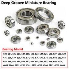 Miniature Deep Groove Ball Bearing Shielded Bearing Code 6 Series Bore 3mm-45mm