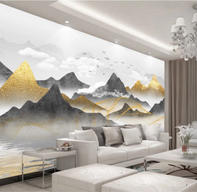 3D Goldener Textur See ZHUC4026 Tapete Wandbild Fototapete Abnehmbarer Ann