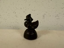 Antique Burmese Bronze Duck Form Opium Weight 318 grams