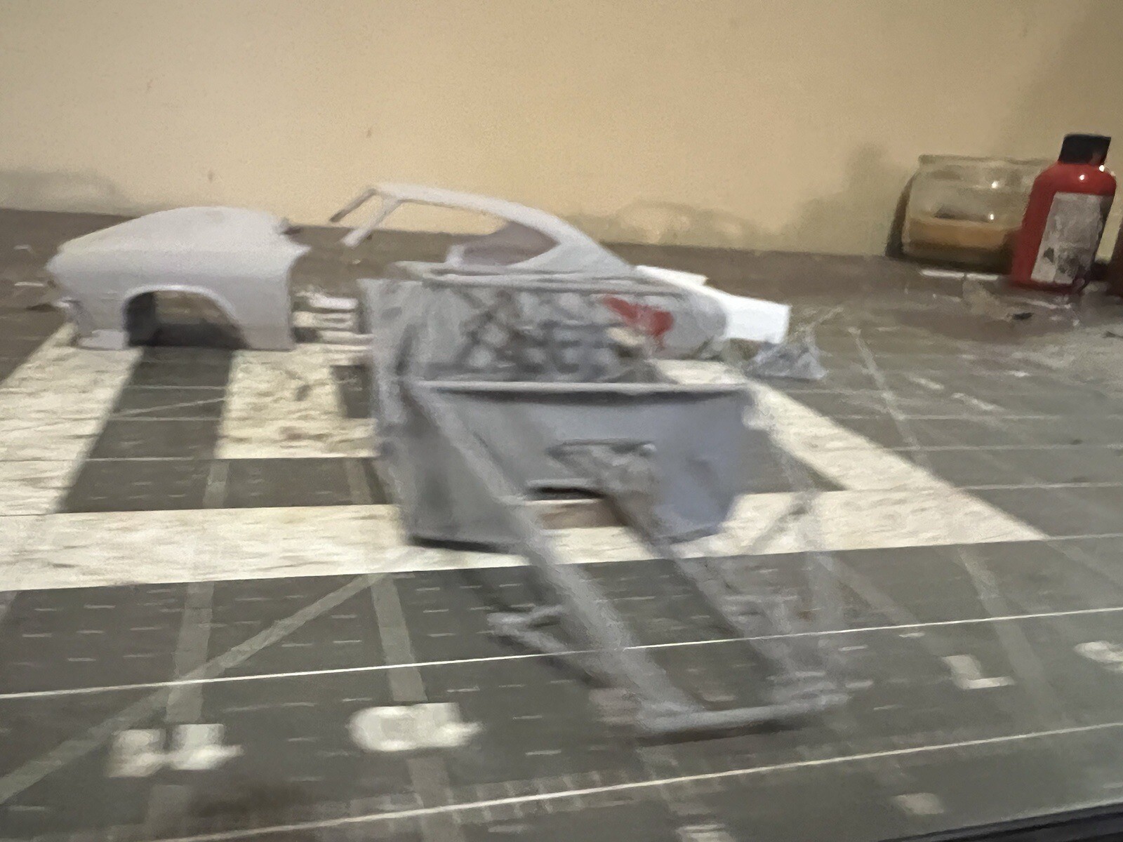 3d Printed Drag Chassis For Revell 1:25 1968 Chevelle SS 396 Car Model Kit