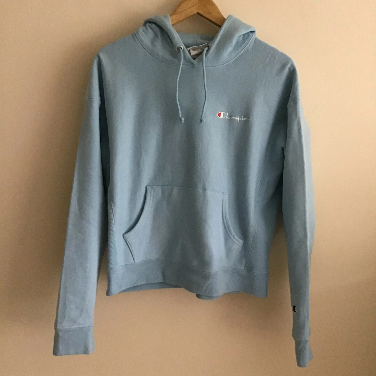 Women's Champion pre-owned light blue hoodie - size M -