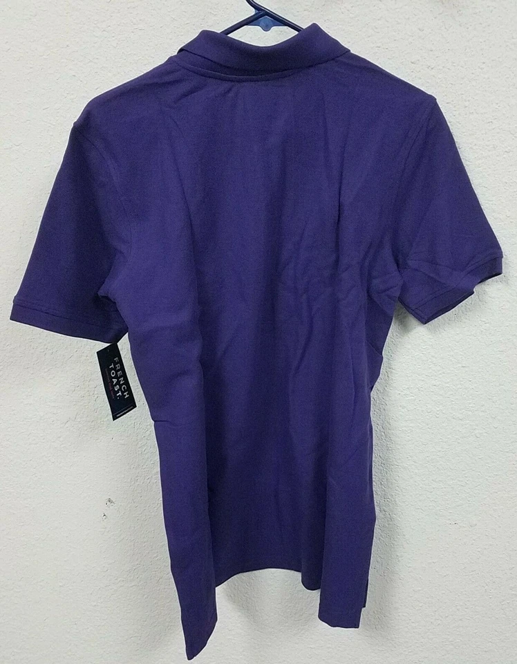 Polo de piqué de manga corta French Toast para niños, púrpura, XX-grande 18/20 Foto 3 de 4