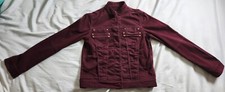 Marciano Denim Jacket Color Red Wine Rare Size Small