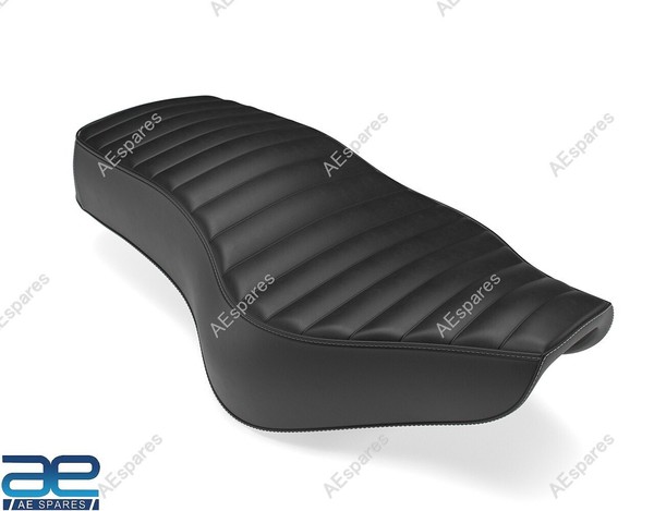 Schwarzer Plissee Sitzbezug FüR Royal Enfield New Bullet 350 Ab 2023 KXA00123...-image