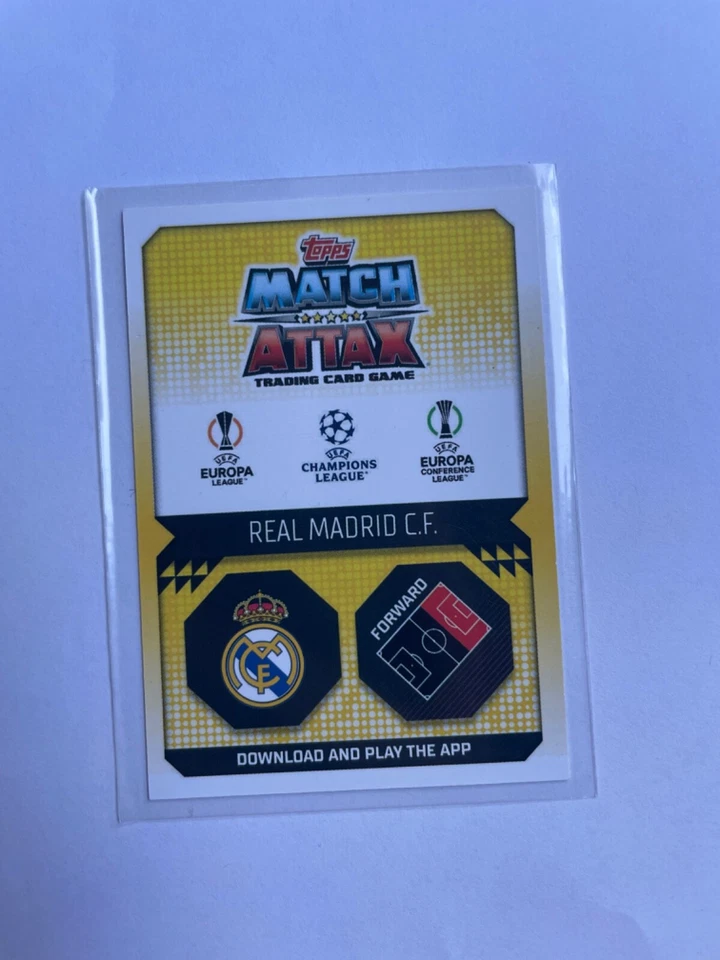 2022-23 Topps Match Attax UEFA Club Competitions - 100 Club #459 Karim Benzema - Image 2 of 2