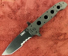 CRKT M16-14SFG Black Handle Pocket Knife Folding Tactical Opening Blade