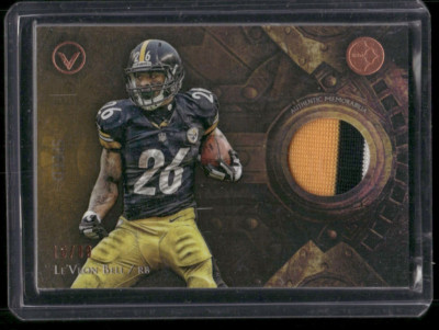 LE'VEON BELL 2014 TOPPS VALOR AUTHENTIC MEMORABILIA 3 Color Jersey Patch #D /99