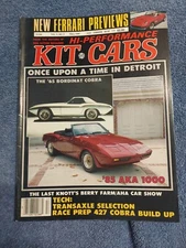 Hi-Performance Kit Cars Magazine Fall 1985 Vol 2 No 3