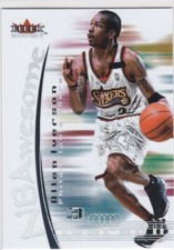 ALLEN IVERSON Fleer Mystique RARE NBAwesome Insert $$ Basketball Card 76ERS HOF!