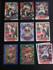 Grayson Rodriguez 10 CARD LOT Rookie RC Baltimore Orioles Pitcher Chrome, Insert