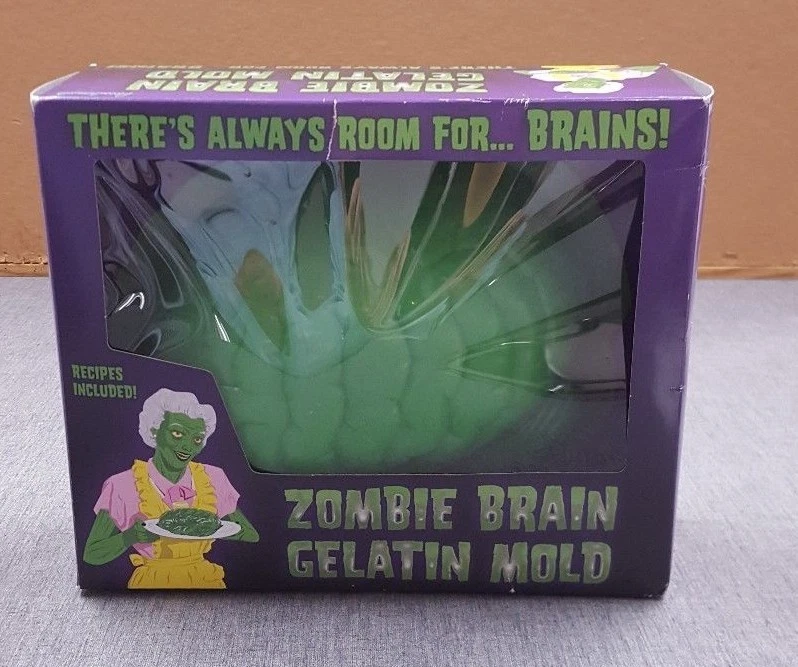 2 僵尸大脑模具万圣节明胶果冻派对食用甜点新品 — 第 2/3 张图片