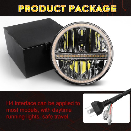 Faro LED DOT 7" pulgadas redondo haz alto bajo DRL para Chevy G10 G20 C10 C20 - Imagen 9 de 12