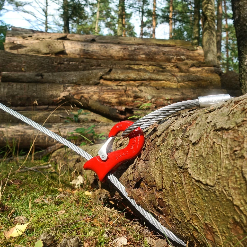 Chokerseil Forst mit Seilgleithaken & Schlaufen Gleithaken Forst 10mm 12mm 14mm - Bild 3 von 3