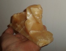 VINTAGE SPHINX VECTOR ALABASTER STATUE EGYPTIAN CULTURES ETHNICITIES