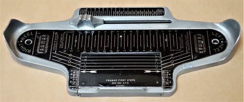 VINTAGE CHILDREN'S FRAMER FIRST STEPS BRANNOCK DEVICE SHOE FITTING