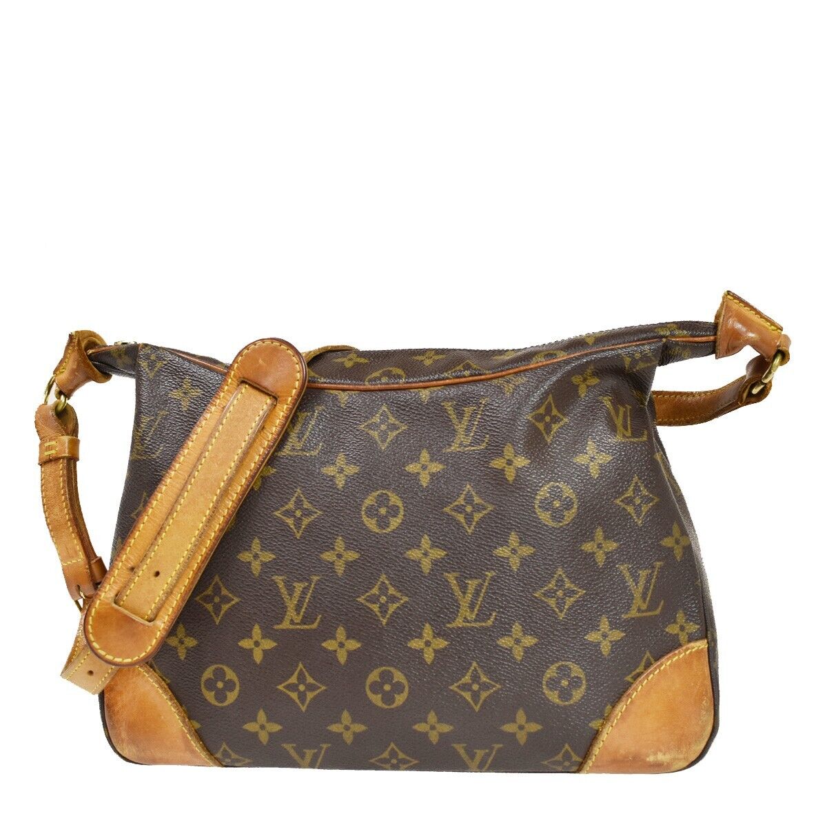 Louis Vuitton Brown Canvas Monogram Boulogne 30 Shoulder Bag Louis Vuitton