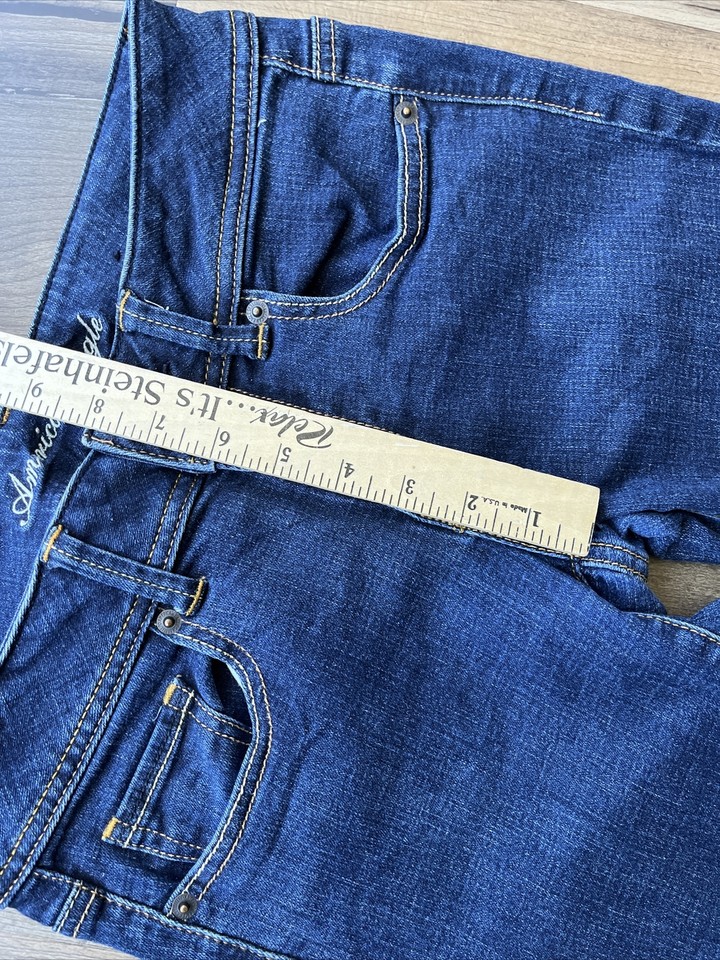 American Eagle Women’s Original Bootcut Jeans Super Stretch Low Rise 8