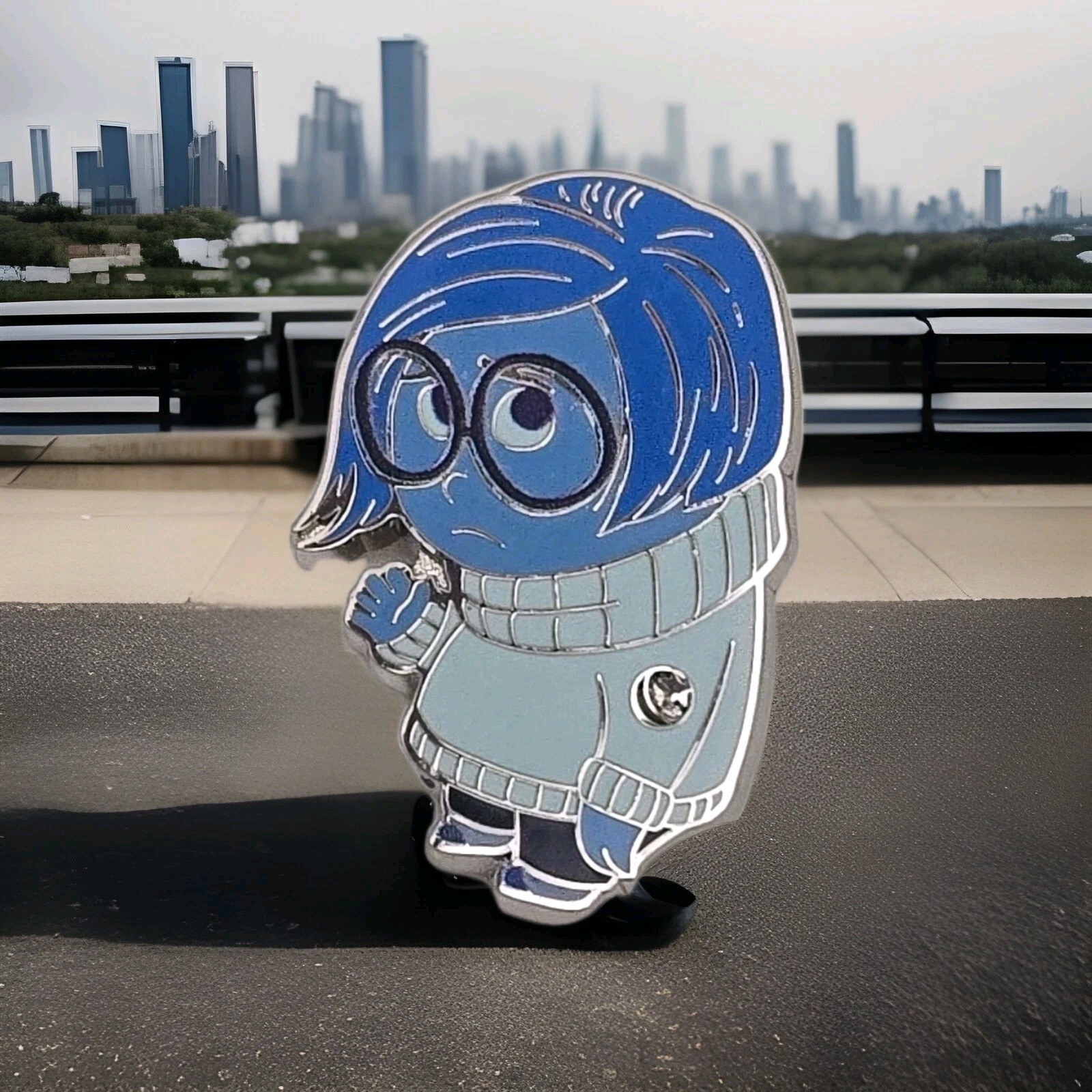 2025 WDW Disney Sadness from Inside Out Blue Series Hidden Mickey Pin Trading