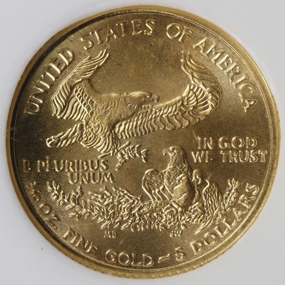 2002 $5 Gold 1/10 oz American Eagle NGC MS69 - Image 4 of 4