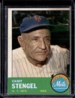 1963 Topps #233 Casey Stengel Manager New York Mets VG-EX (stain)