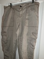 Tru And Time Capri Pants Beige Size 14