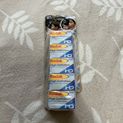 Kodak High Definition 400 Film 35MM 5 Rolls 24 Exp per Roll Exp 11/2007