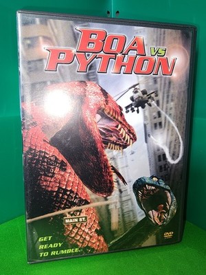 CIB w/ Ticket & Insert - Boa Vs Python (DVD, 2004, Columbia) Get Ready To Rumble